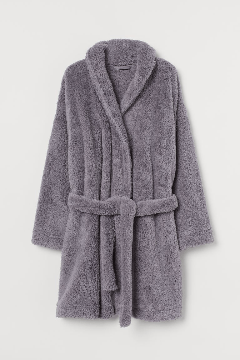 H&M + Faux Shearling Bathrobe