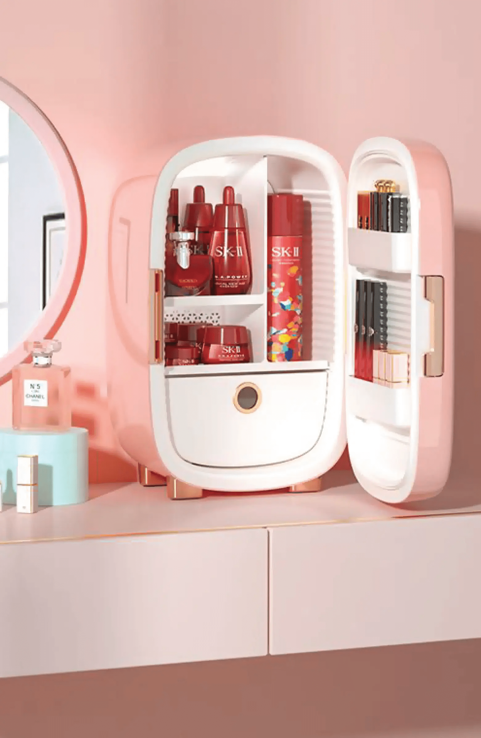 Teami + Luxe Skin Care Fridge