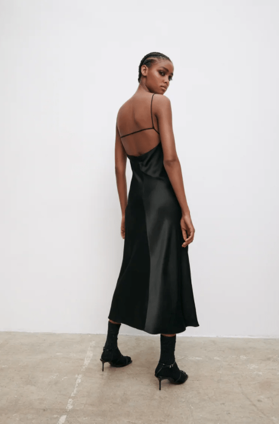 Zara + Satin Camisole Dress