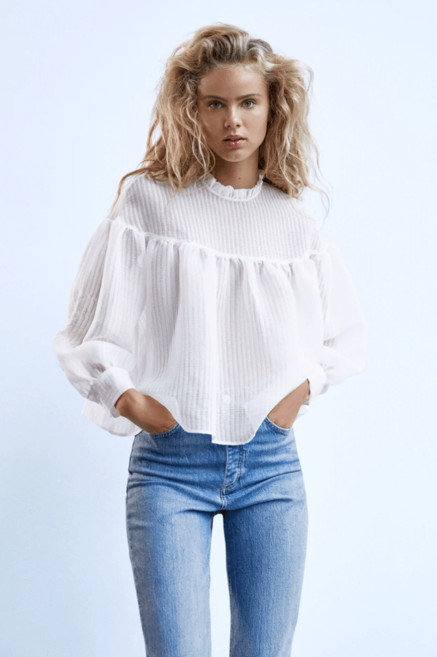 Zara + Organza Top