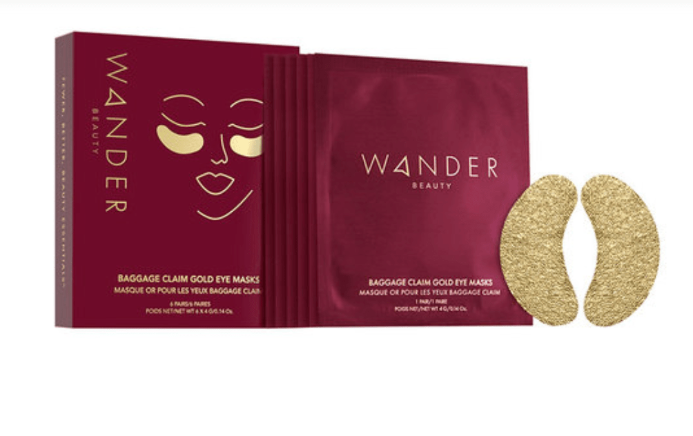 Wander Beauty + Baggage Claim Gold Eye Masks