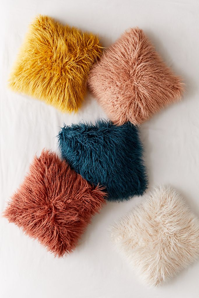 Urban Outfitters + Mila Faux Fur Throw Pillow