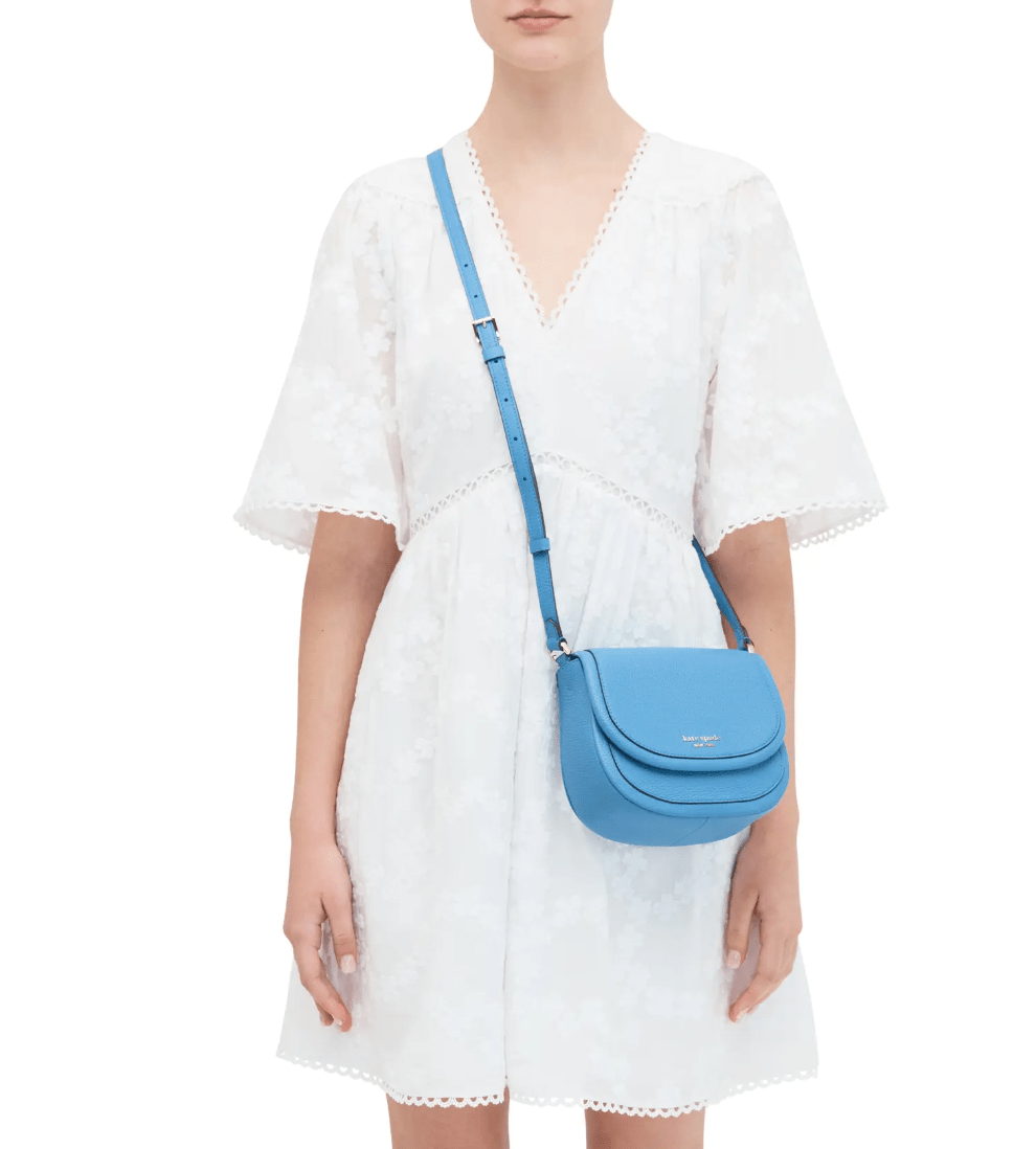 Kate Spade + Small Roulette Leather Crossbody Bag