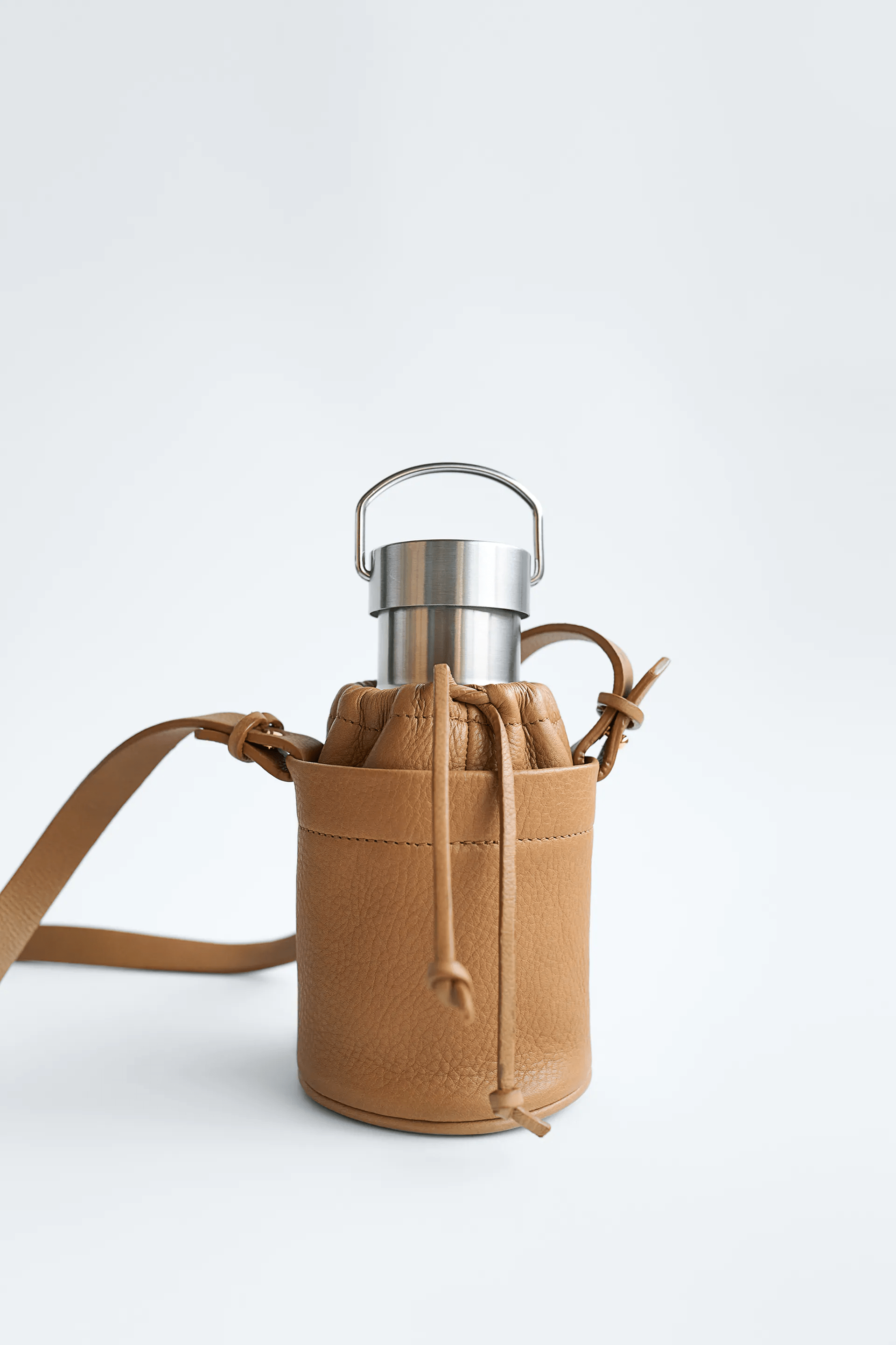 Zara + Leather Bottle Carrier