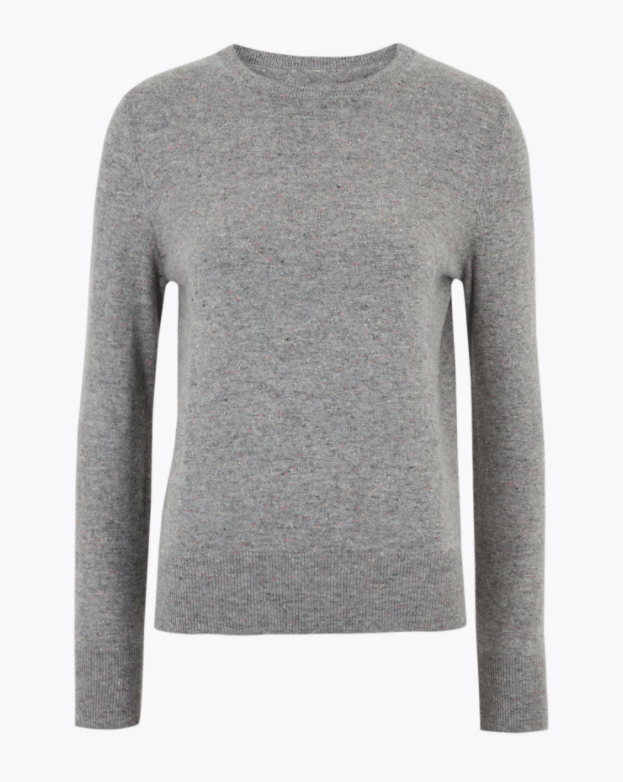 Marks & Spencer + Pure Cashmere Textured Jumper