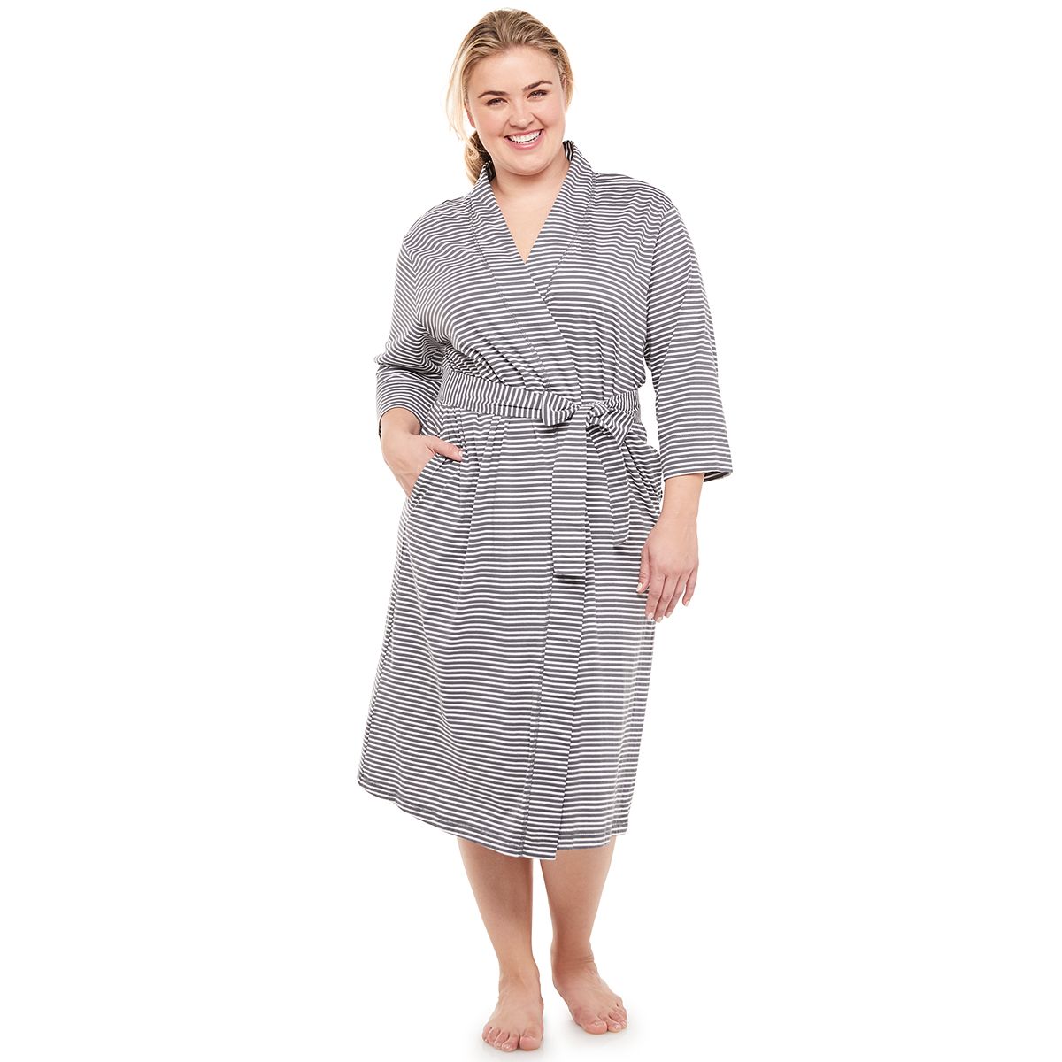 Jockey + Plus Size Jockey Everyday Essentials Long Wrap Robe