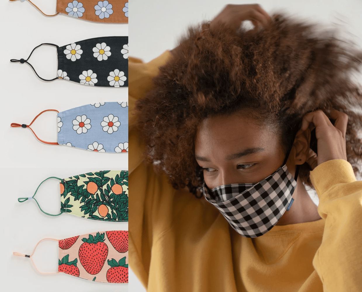 Baggu + Fabric Mask Adjustable Loop, Set of 3