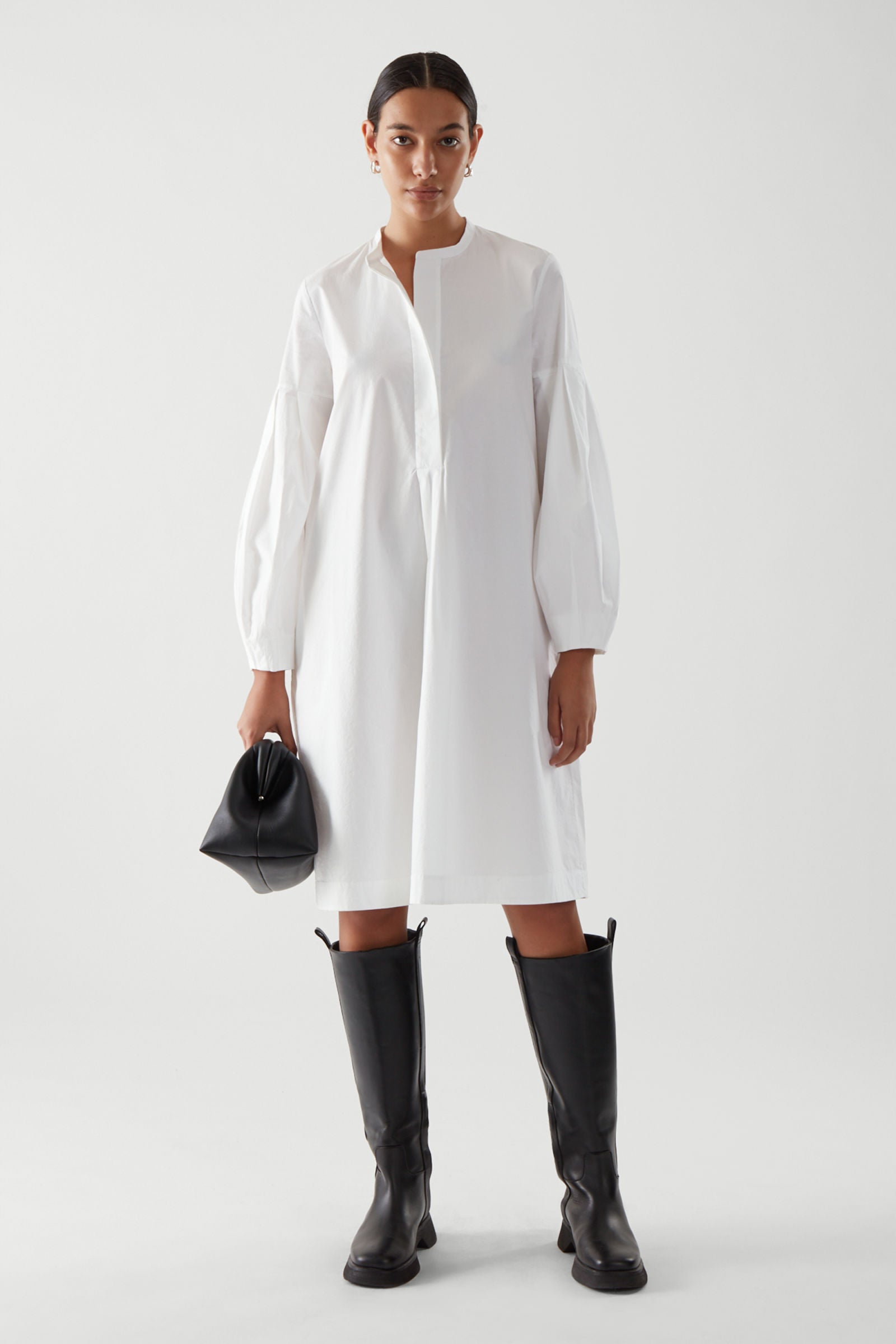 COS + Pleated Shirt Dress