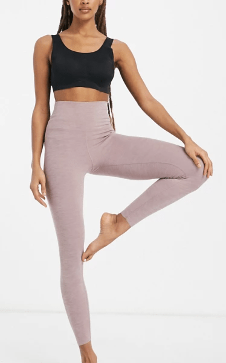 Nike + Nike Yoga Luxe 7/8 leggings in smokey mauve