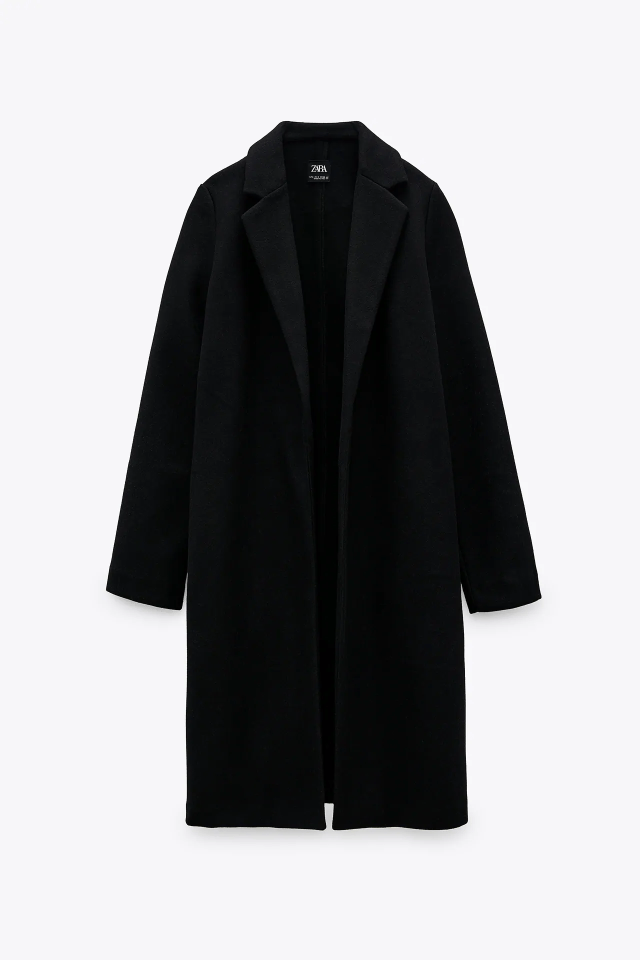 Zara + Coat With Lapel Collar