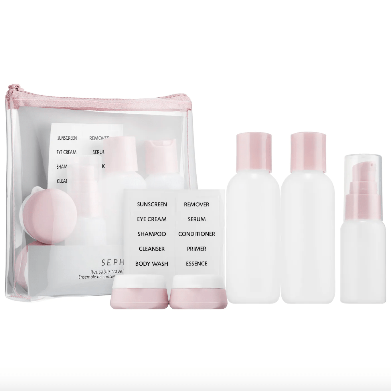 Sephora Collection + Reusable Travel Container Set