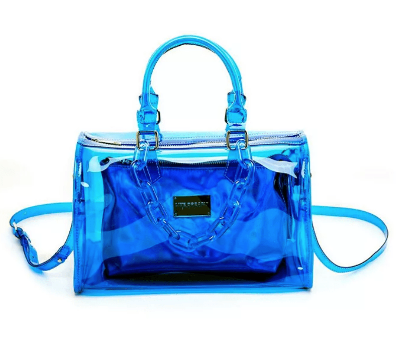 Like Dreams + Clear Chain Barrel Handbag