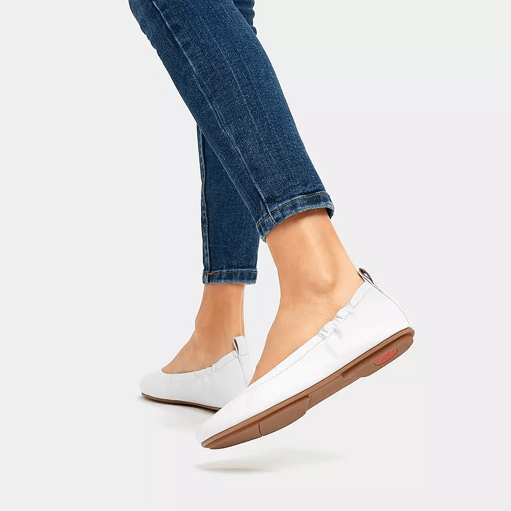 FitFlop + Allegro Soft Leather Ballet Flats