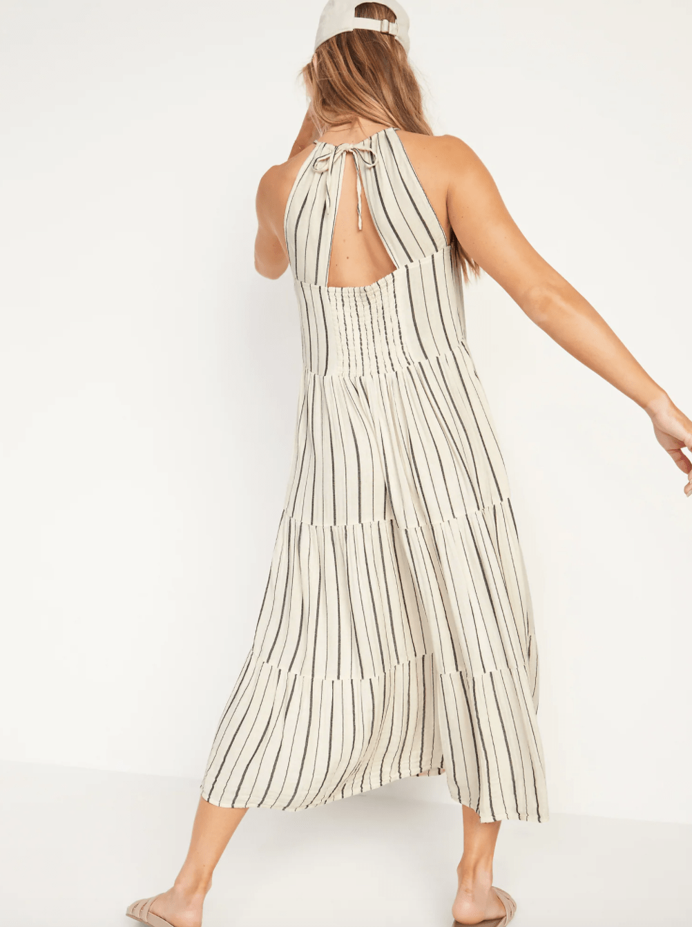 Old Navy + Sleeveless HighNeck Tiered Maxi Dress