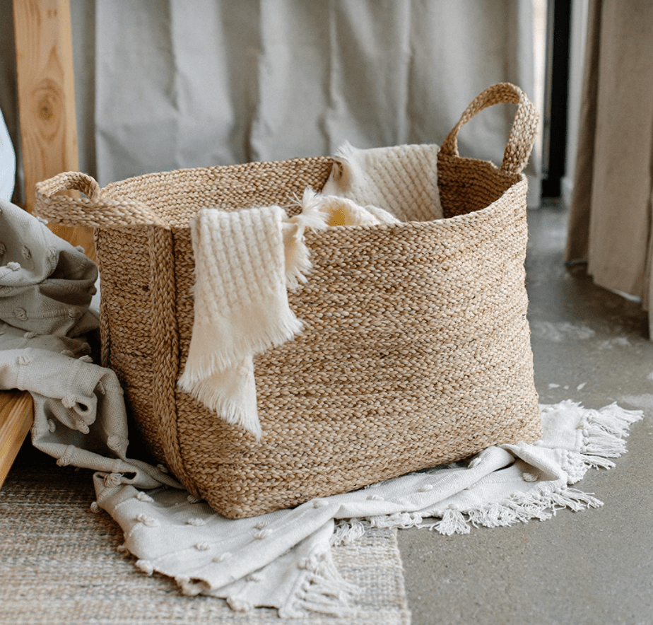 GooBloo + Extra Large Woven Jute Basket