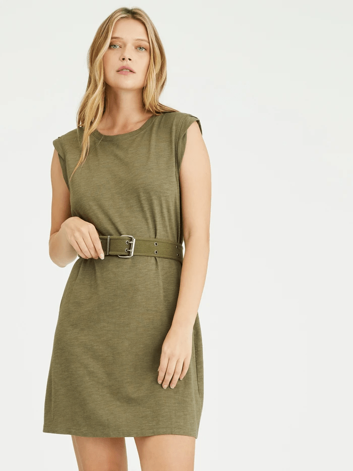 Sanctuary + Easy Way Knit Dress Organic Green