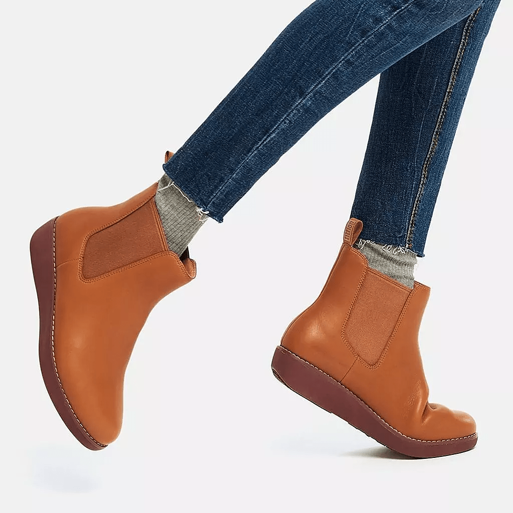 FitFlop + Waterproof Leather Chelsea Boots