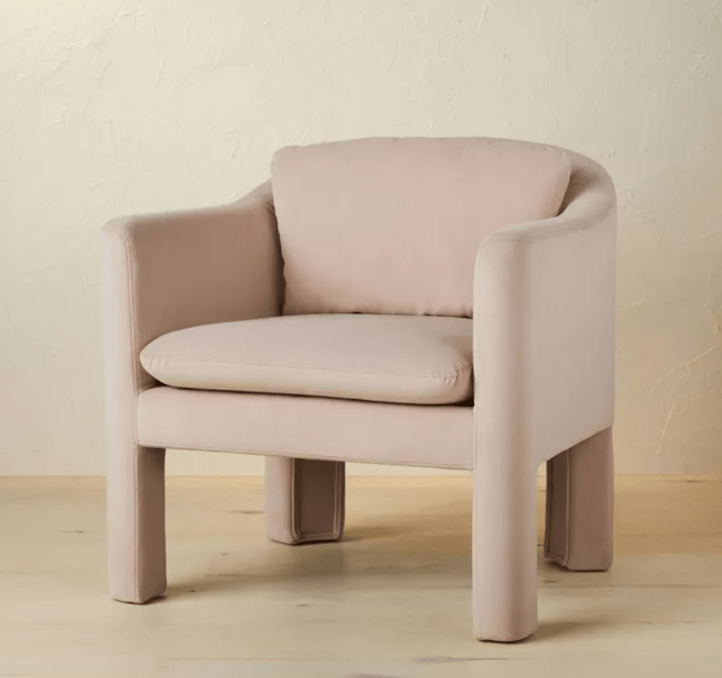 Opalhouse + Linaria Fully Upholstered Velvet Accent Chair Opalhouse