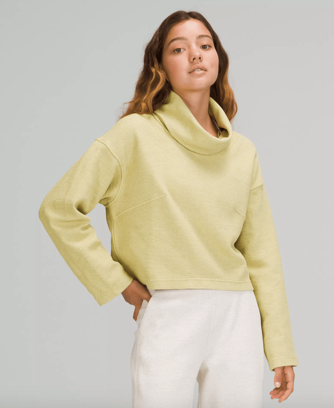 Lululemon + Ribbed Funnel Neck Pullover