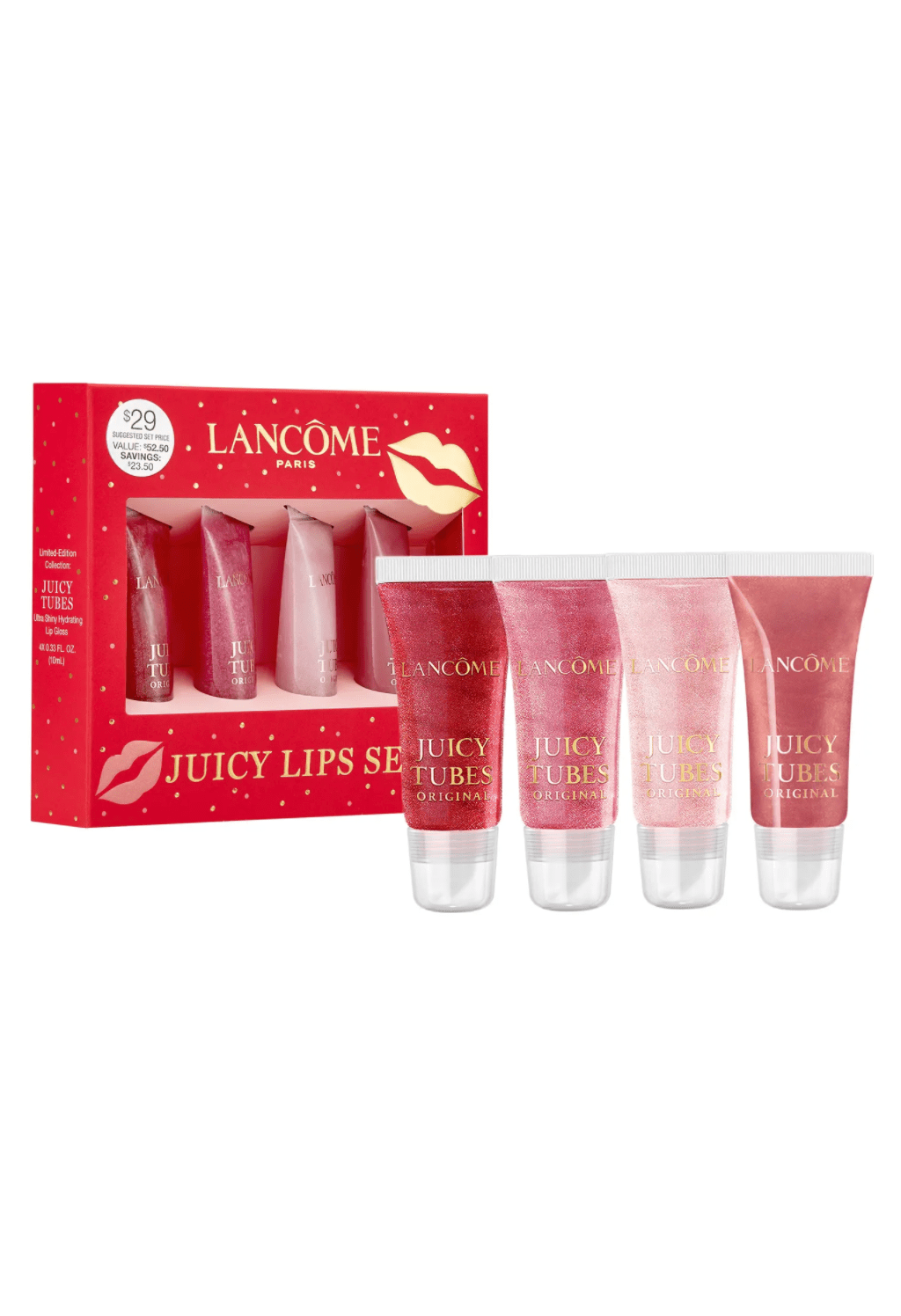 Lancôme + Travel Size Juicy Tubes Ultra Shiny Hydrating Lip Gloss Set