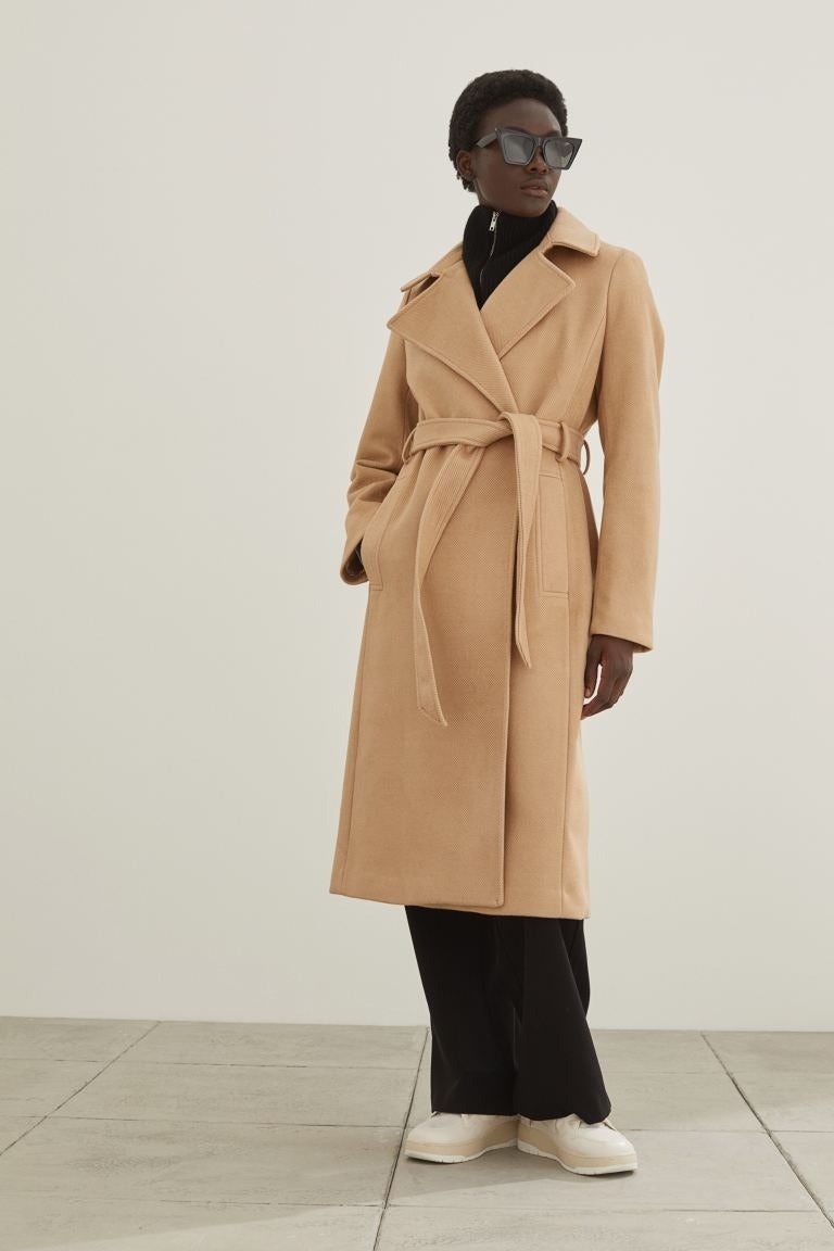 H&M + Tiebelt coat