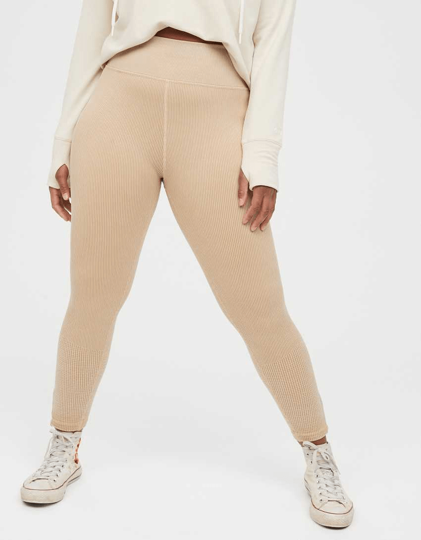 Aerie + OFFLINE Main Squeeze Seamless High Waisted Waffle Legging