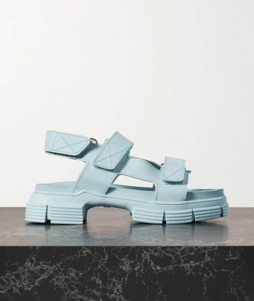 Ganni + Recycled Rubber Sandals