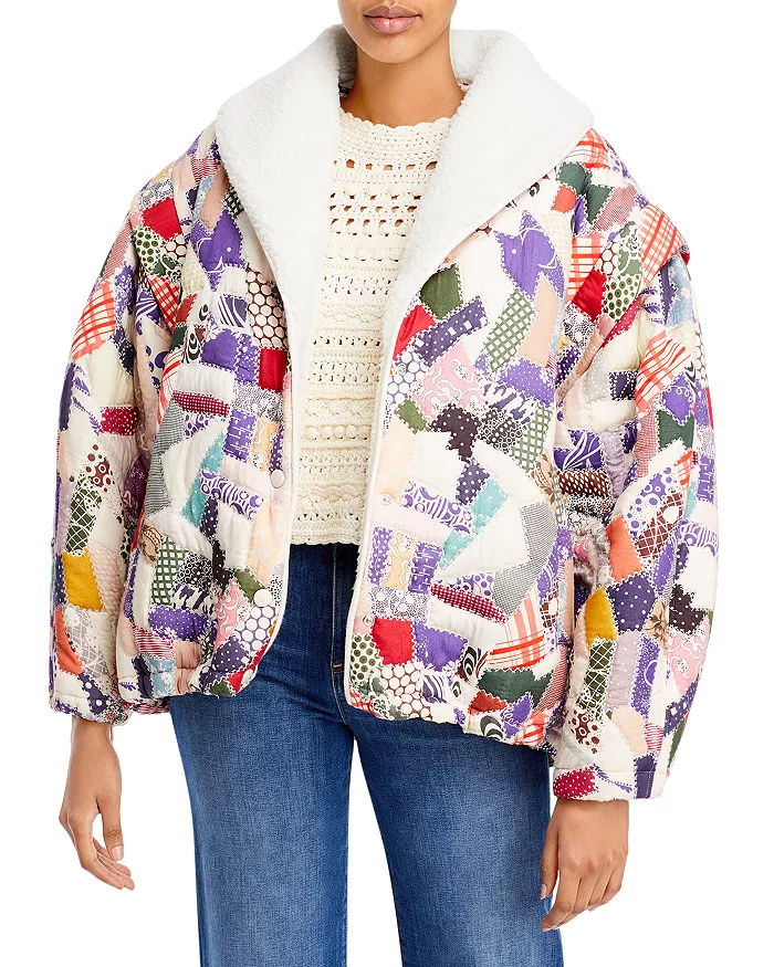 Sea + Harlow Patchwork Puffer Jacket
