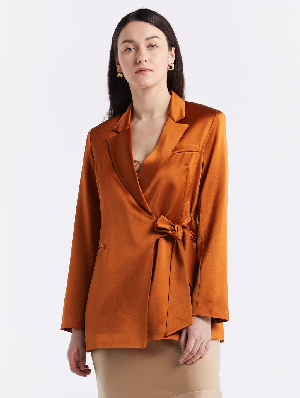 Lattelier + TieWaist Blazer