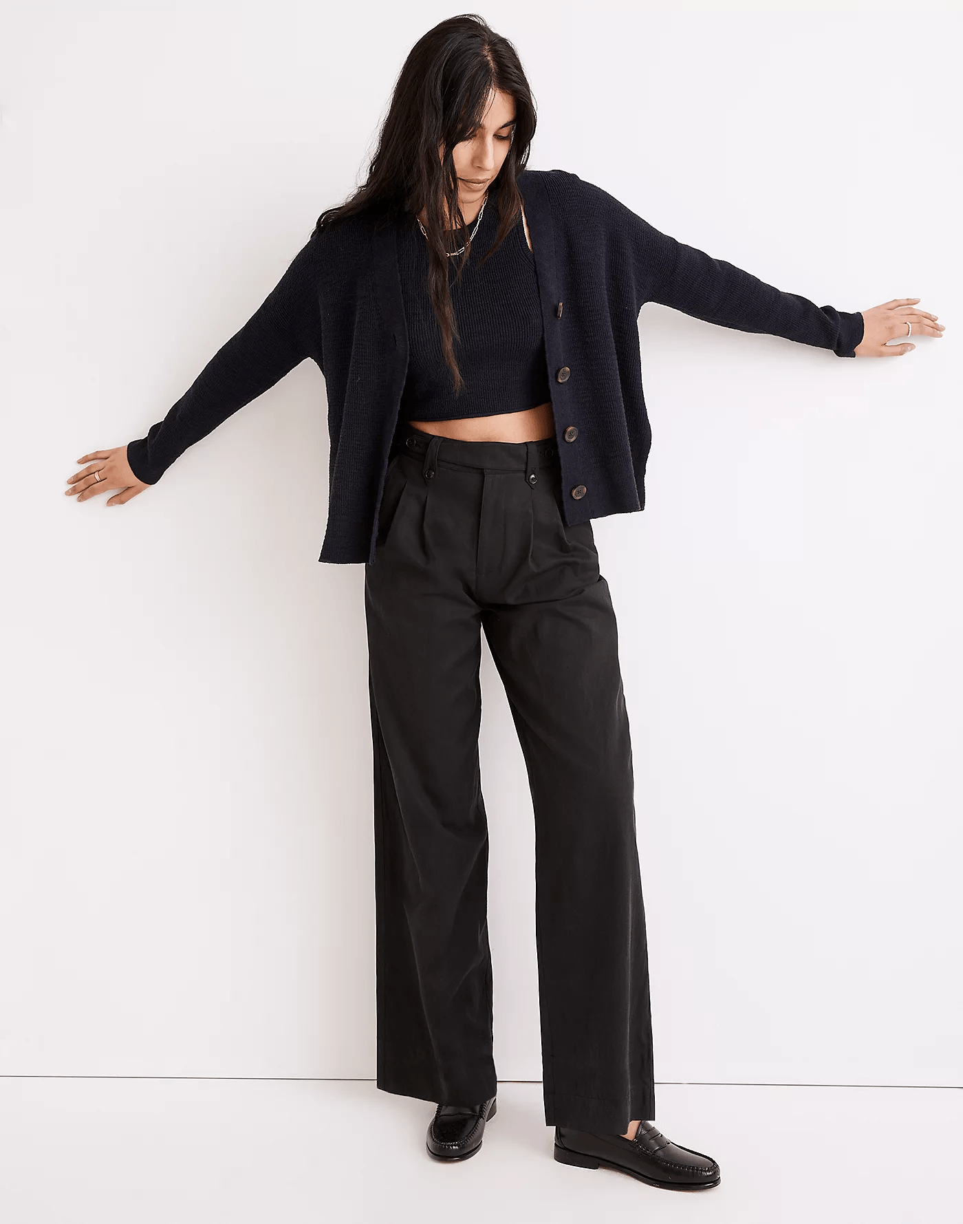 Madewell + Harlow WideLeg Pants