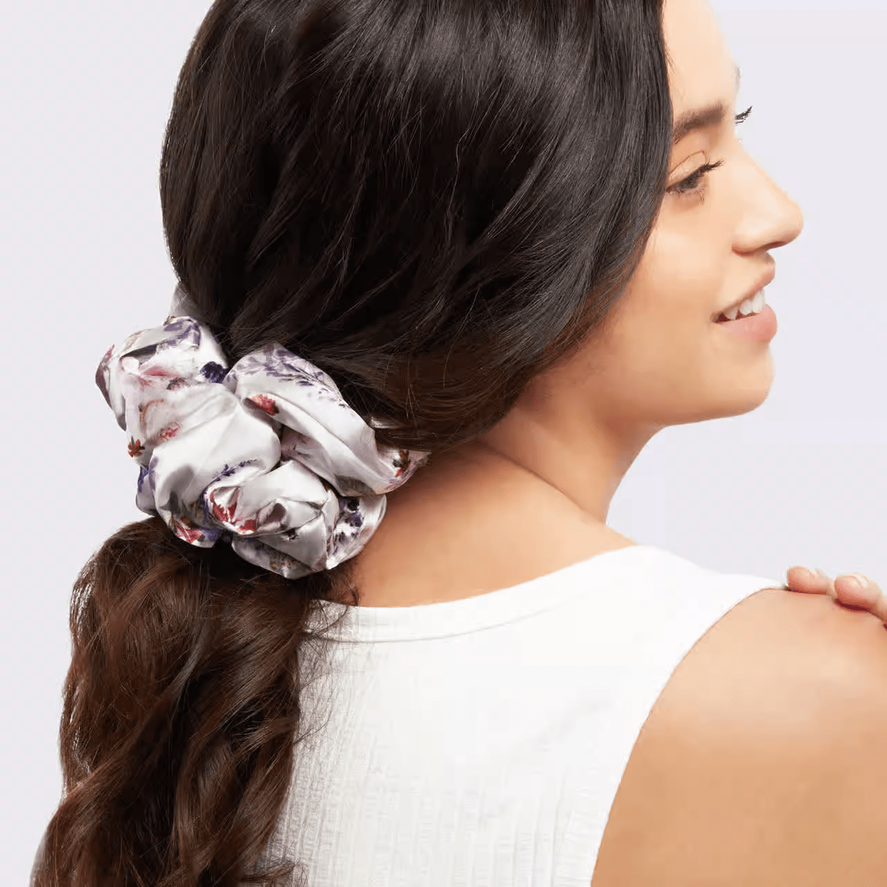 Kitsch + Bridgerton x Kitsch Satin Pillow Scrunchies Floral