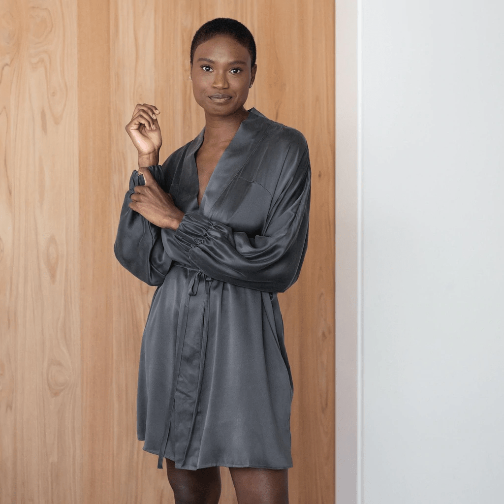 Silk Style Dressing Gown