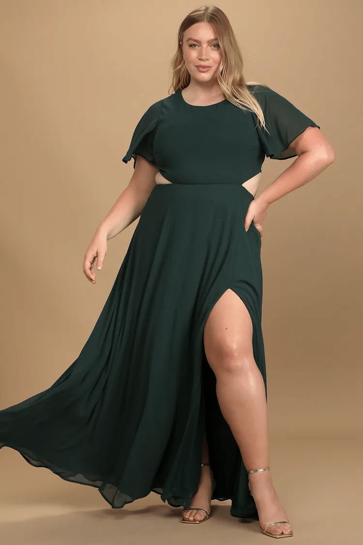 Lulus + Garden Bliss Cutout Maxi Dress