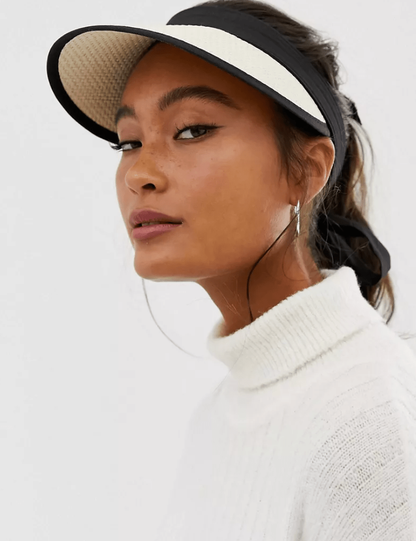 ASOS DESIGN + Straw visor