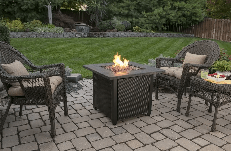 Endless Summer + 24″ H x 30″ W Outdoor Propane Fire Pit Table