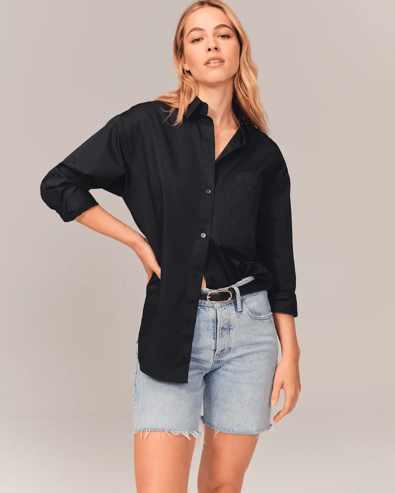 Abercrombie & Fitch + Low Rise 7 Inch Dad Shorts