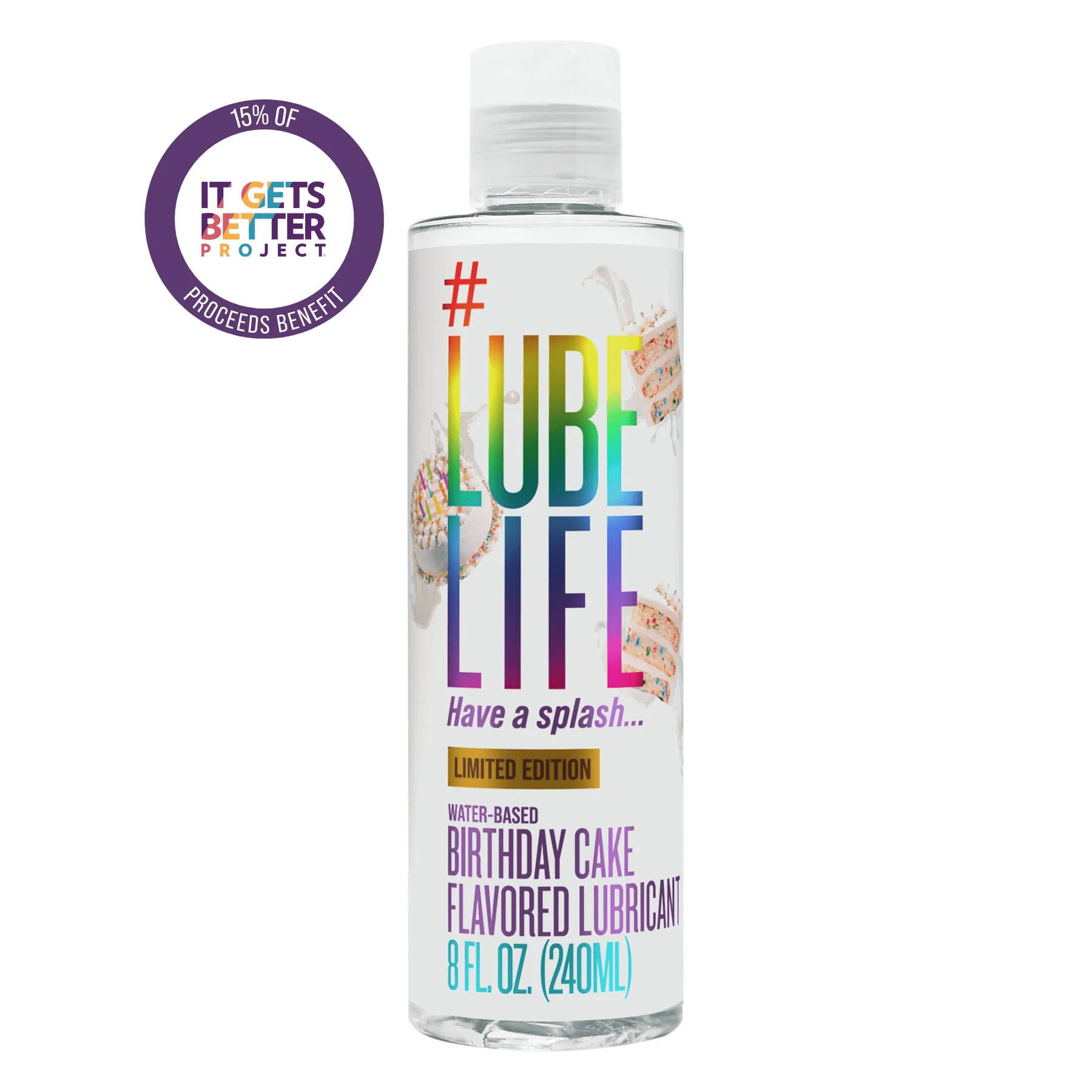 LubeLife + Limited Edition WaterBased Birthday Cake Flavored Lubricant