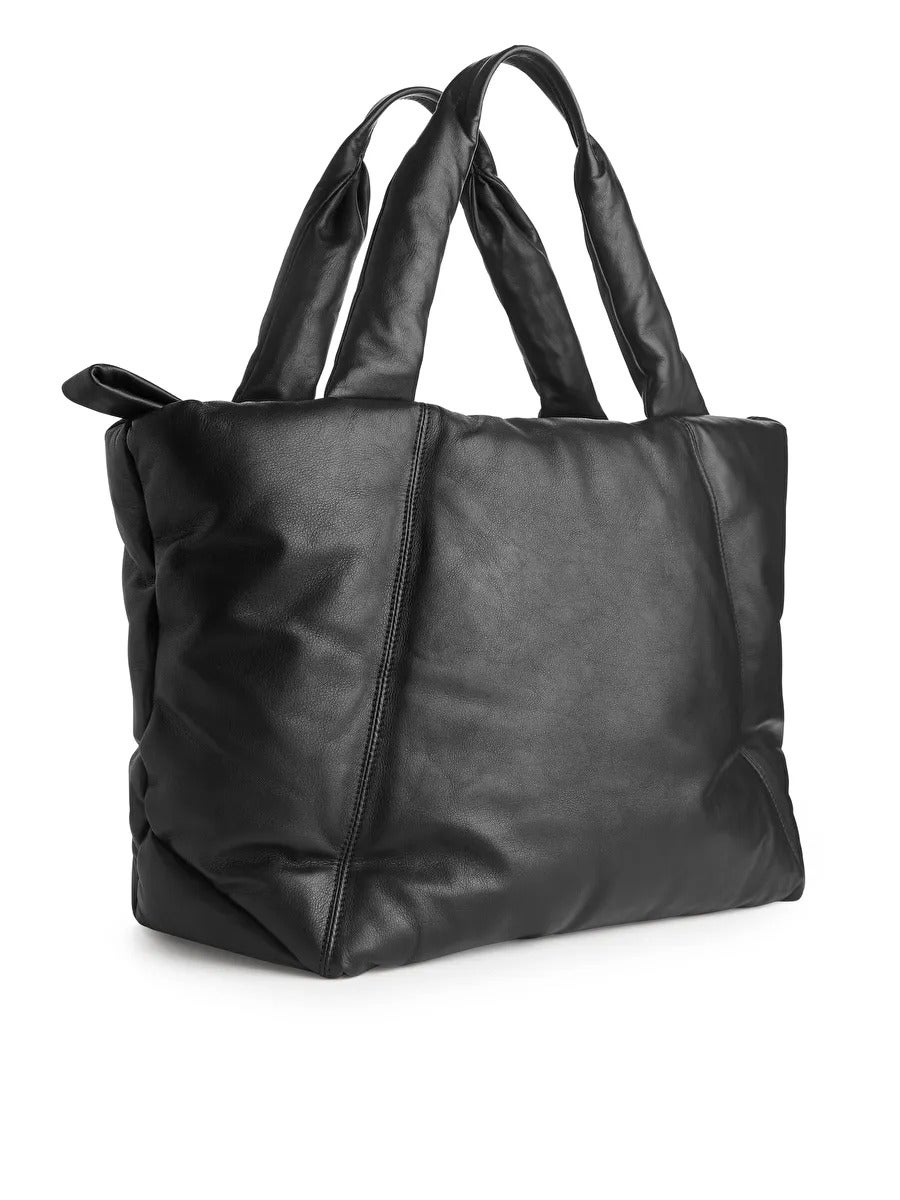 Arket + Medium Leather Tote Bag