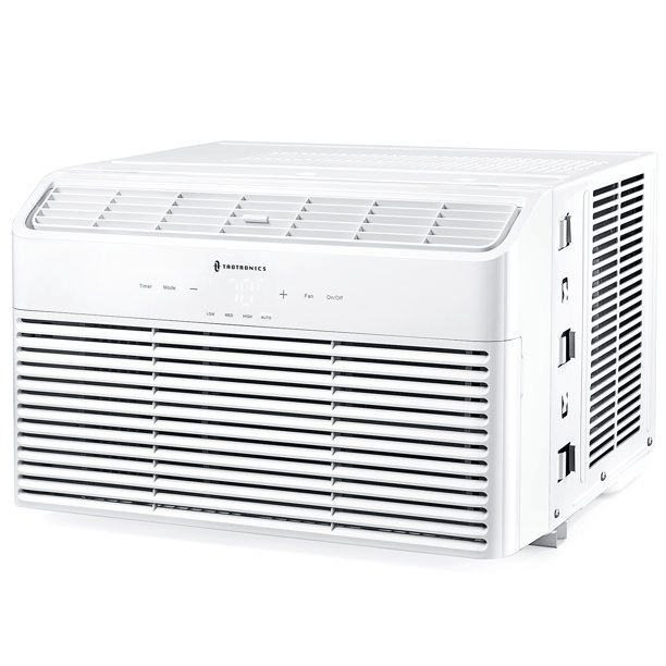 TaoTronics + Window Air Conditioner 8000 BTU, 4 Fan Speeds with Remote