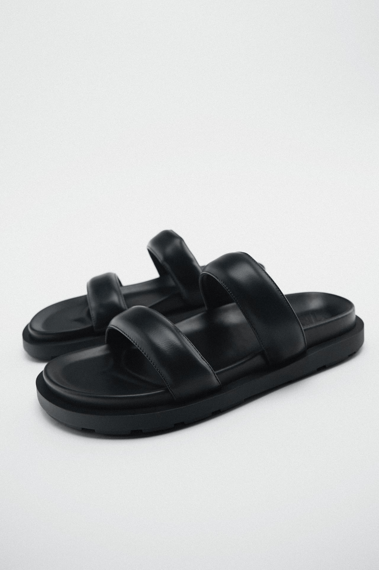 Zara + Quilted Sandals