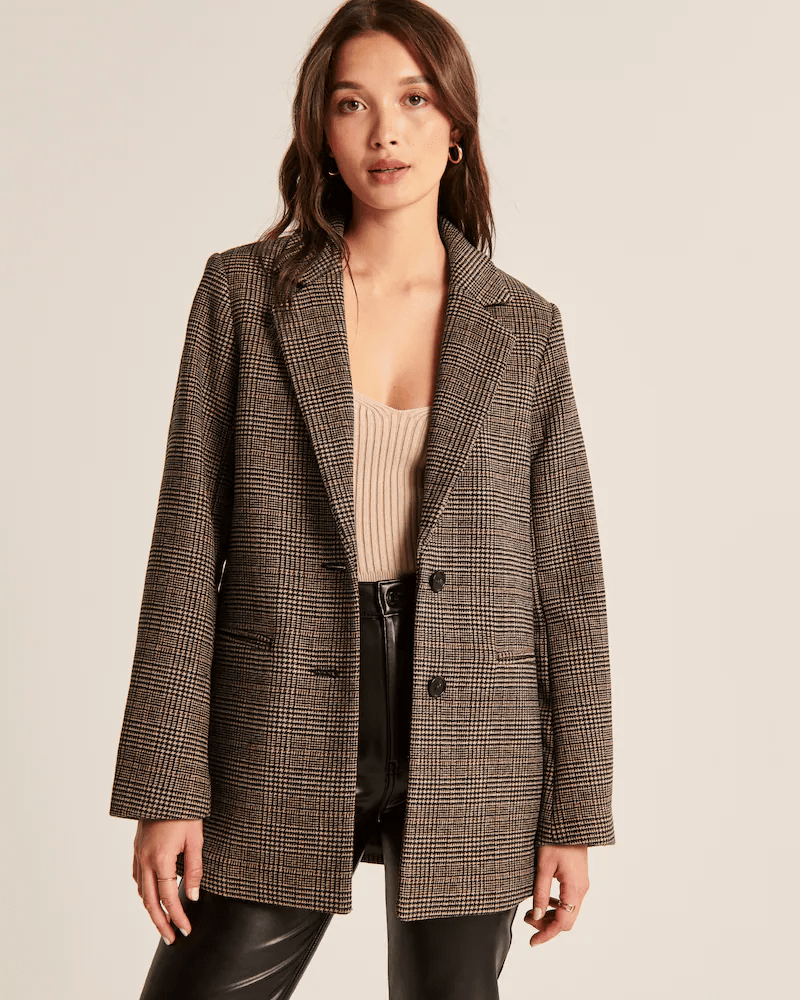 Abercrombie + WoolBlend Blazer Coat