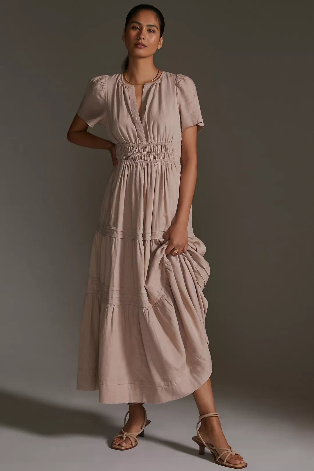 Anthropologie's Somerset Linen Maxi Dress Review 2022