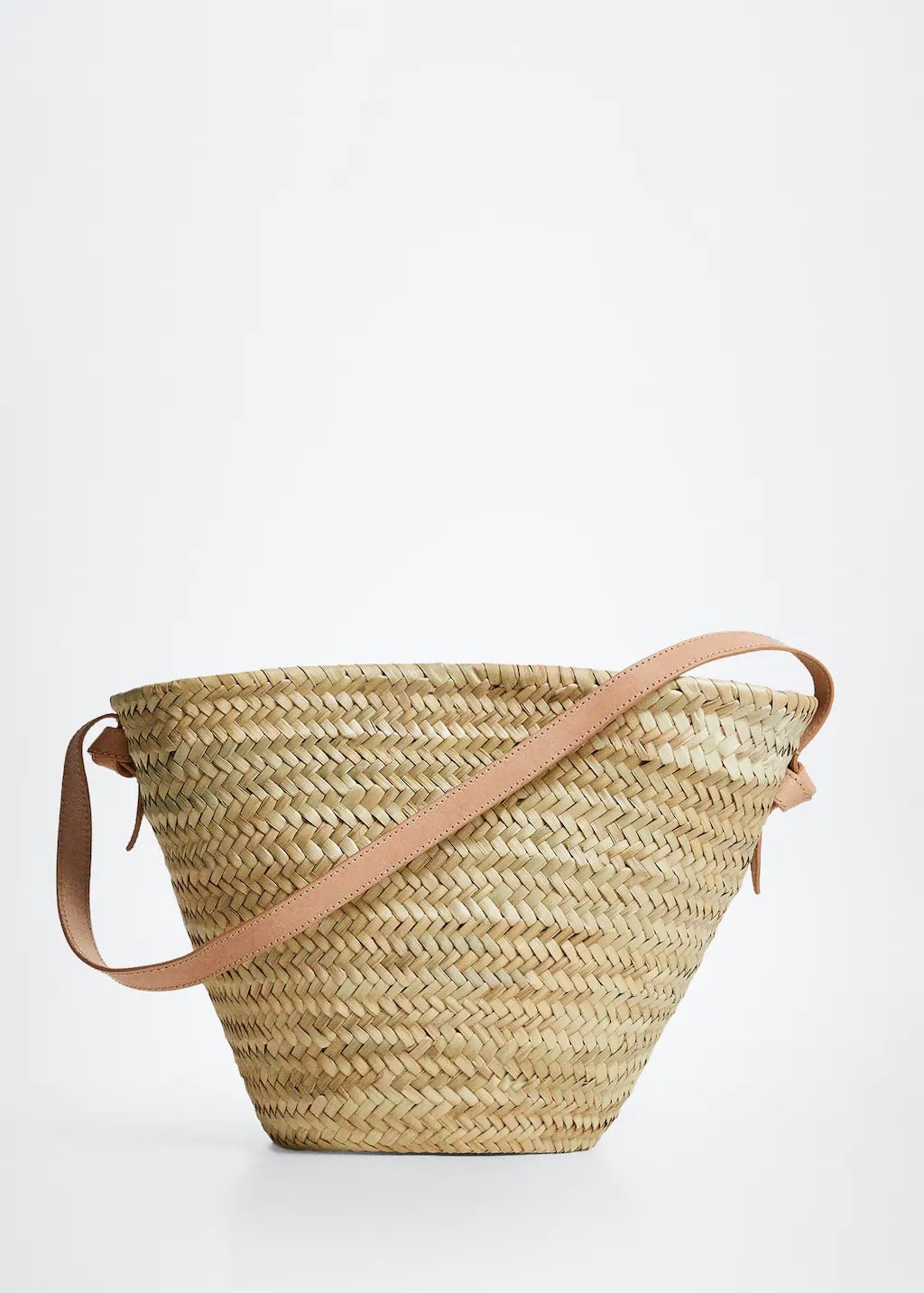 Mango + Leather basket bag