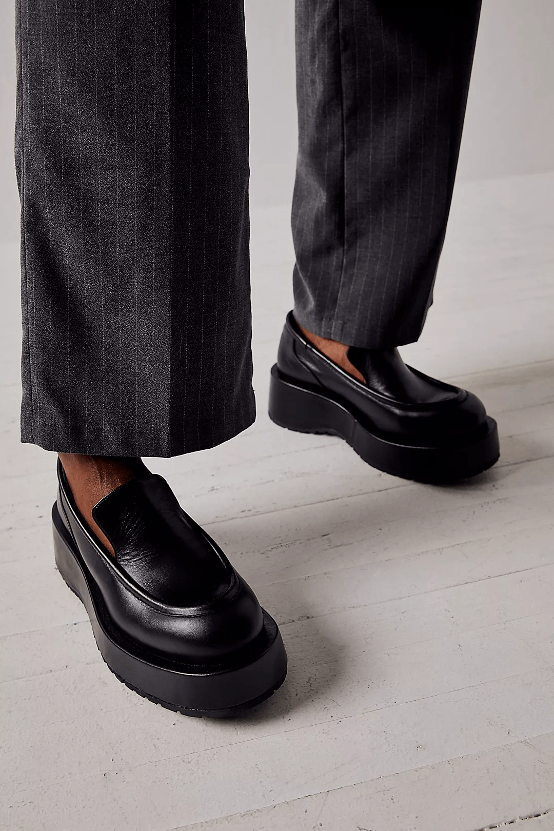 【になります】 Square platform loafer になります