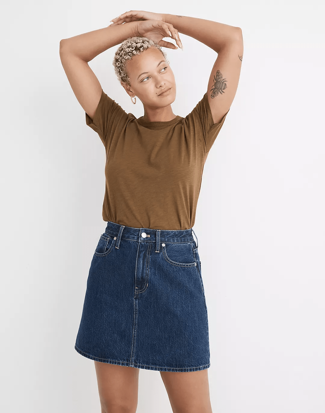 Madewell + Whisper Cotton RibCrewneck Tee