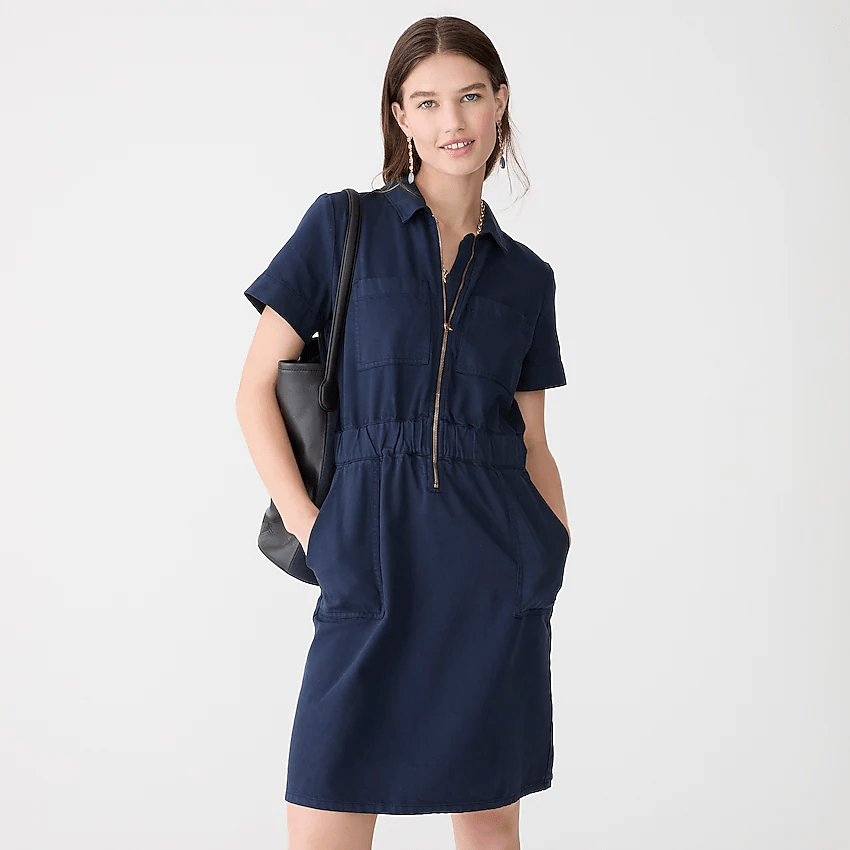 J.Crew + Zipfront chino dress