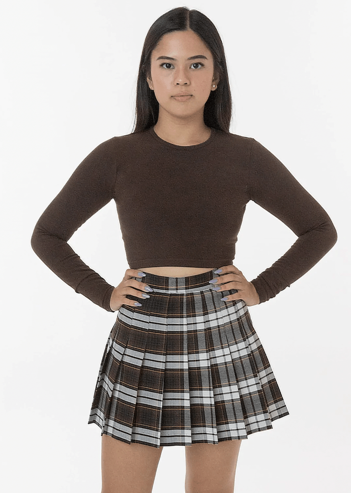Los Angeles Apparel + Plaid Tennis Skirt