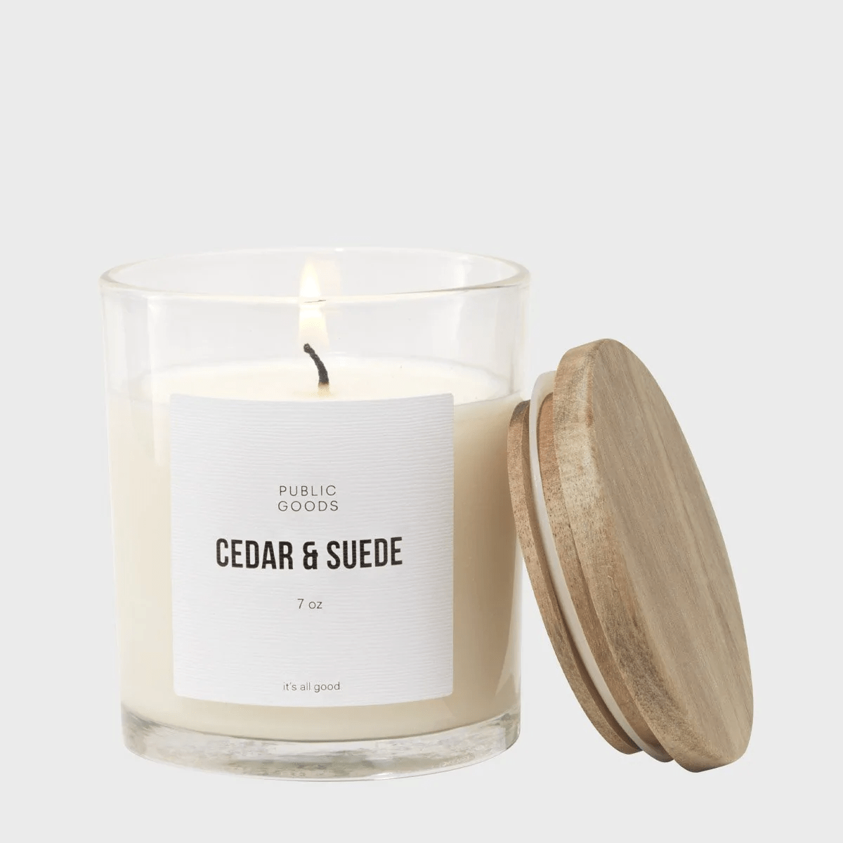 Public Goods + Cedar & Suede Soy Candle