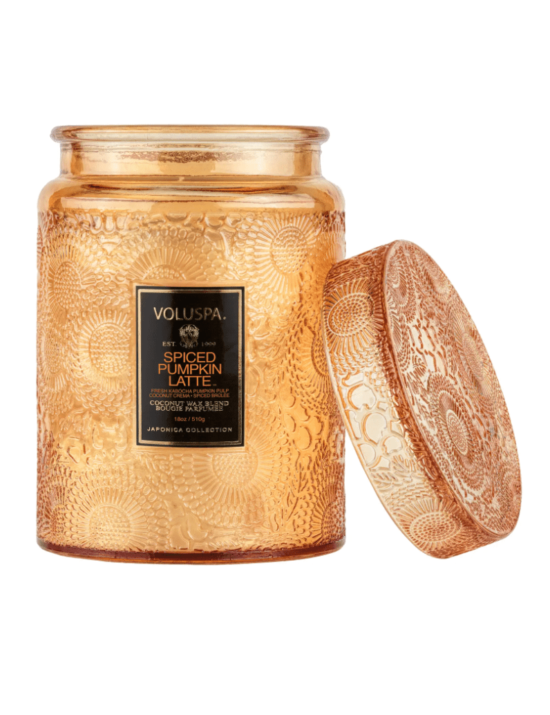 Voluspa + Spiced Pumpkin Latte Large Jar Candle