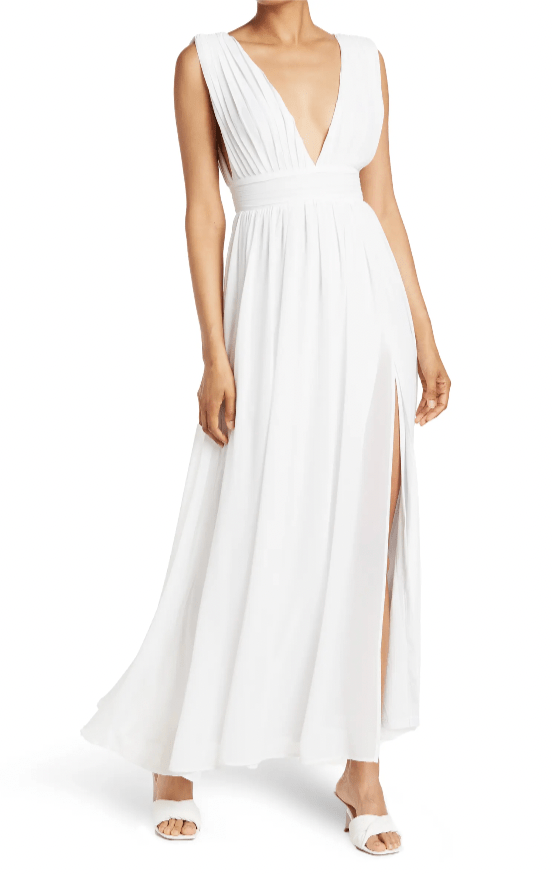 Love by Design + Athen Plunging VNeck Maxi Dress